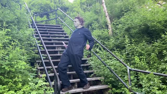 Michael Myers Does Stair Dance from The Joker