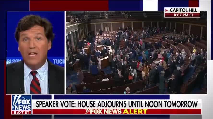 Tucker Carlson gives a great perspective on the effect of the 20 republicans fighting Kevin