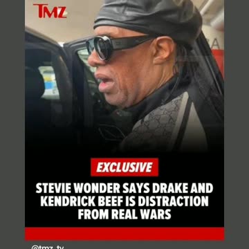 Stevie wonder saying about Kendrick lamar and drake beef he says cut crap 5/13/24