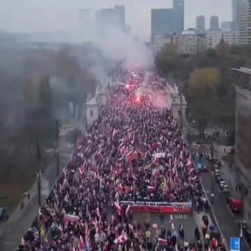 Warsaw independence march 2024. Around 300,000 participants.