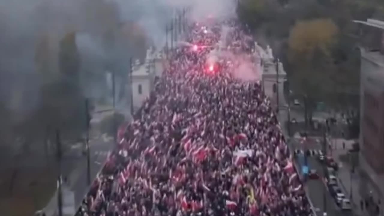 Warsaw independence march 2024. Around 300,000 participants.