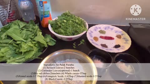 Spinach(Palak) roti recipe