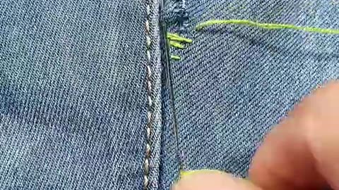 Learn to Fix Hole in Clothes Part 1059 #shorts