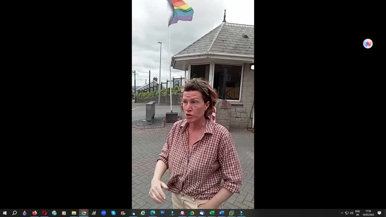 Transgender Flag (Part 3) flies at Collins Barracks in Cork (Ross Lahive) 18-05-23