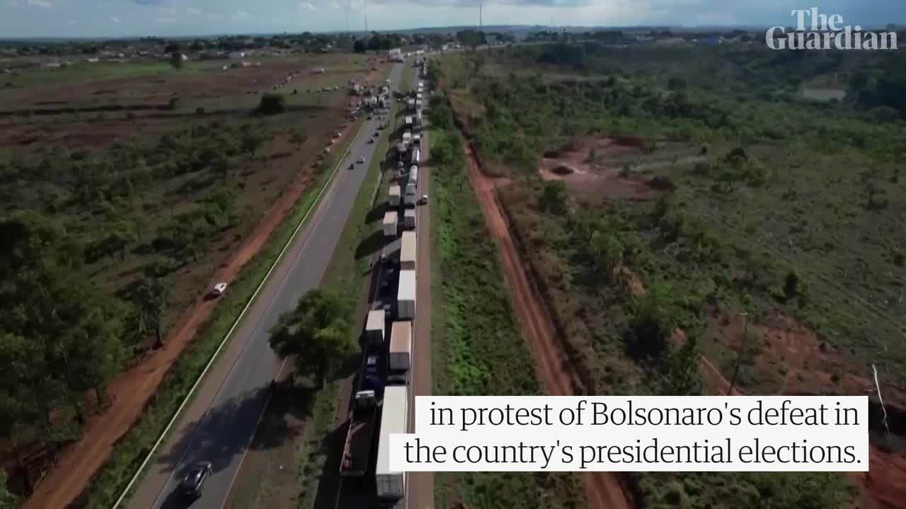 Brazil: Bolsonaro supporters block roads in protest against election defeat