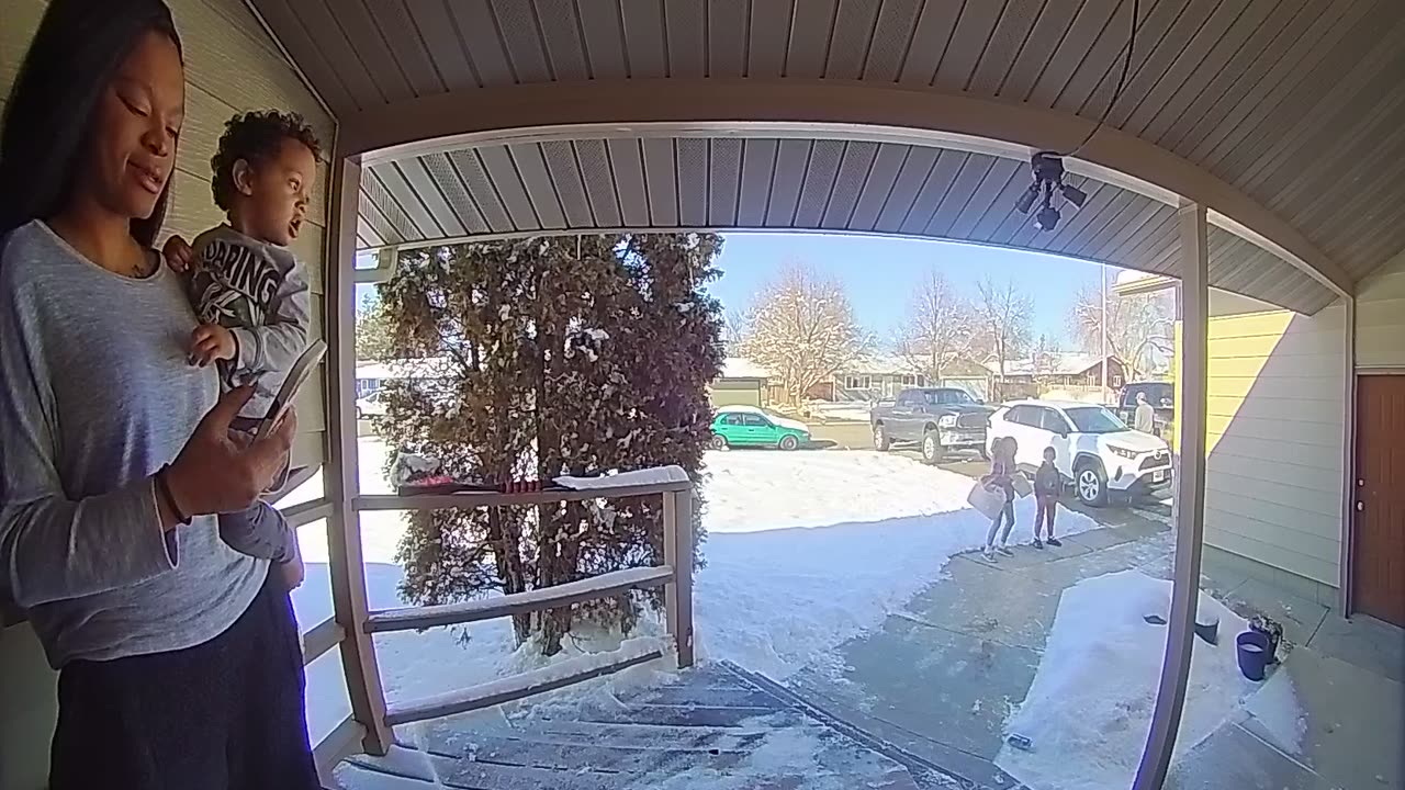 Instant Karma On Icy Stairs