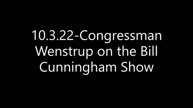 Wenstrup Joins The Bill Cunningham Show to Discuss Spending, National Security, and Hurricane Ian