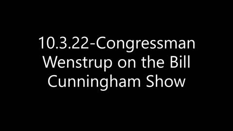 Wenstrup Joins The Bill Cunningham Show to Discuss Spending, National Security, and Hurricane Ian