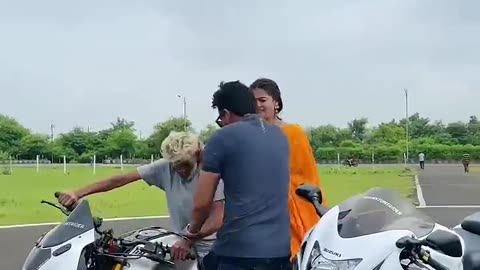 Hayabusa vs chapri rider 🥲 #hayabusa #funny #comedy #r15 #r15v4 #biker #rider #shorts