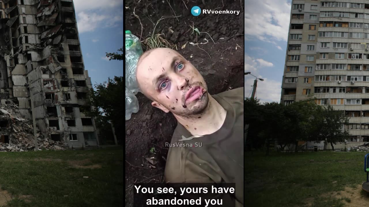 Abandoned Ukrainian soldier found by Russian forces tells his story.