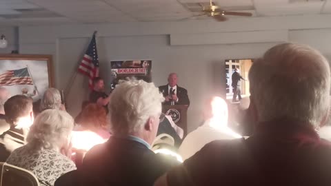 President Trump calls in to a Tom Homan event at the Italian American Club