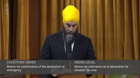 House of Commons Clips - Jagmeet Singh addresses Emergency Act