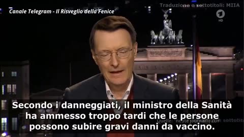 Ministro salute tedesco - PUNTURA ASSASSINA: Chi l'ha presa è condannato al declino sociale, passando per DANNI AVVERSI