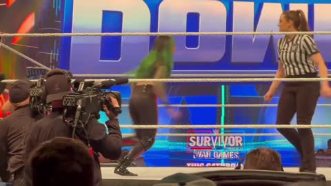 Ronda Rousey and Shayna Baszler vs Shotzi and Raquel Rodriguez - WWE Smackdown 11_25_22