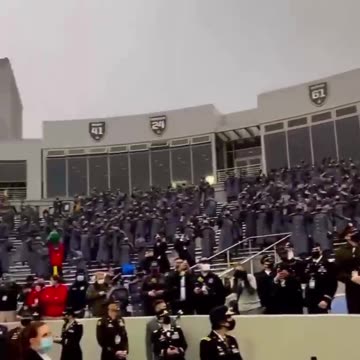 Trump at US Army vs US Navy match - Tsunami