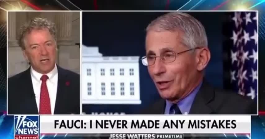 RAND PAUL ISSUES UPDATE ON FAUCI WE'VE GOT HIM RED-HANDED, AND HE WON'T GET AWAY 03/12/2022