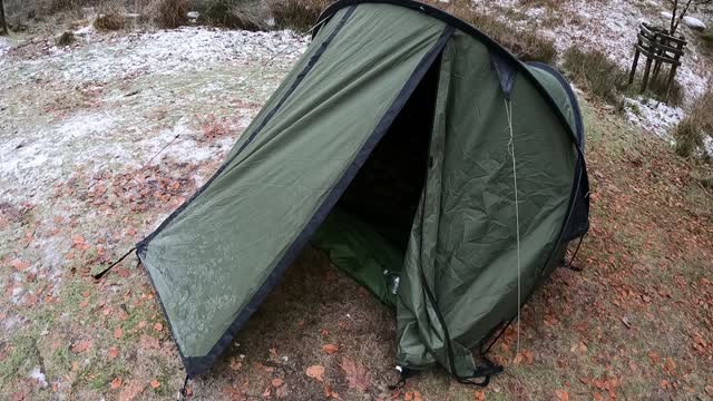 Snugpak scorpion 3 tent. Winter time. DEC 2022