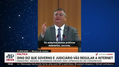 Dino diz que governo e judiciário vão regular a internet