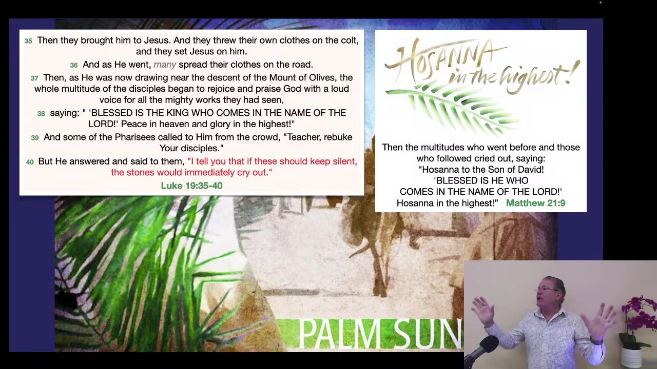 The Palm Sunday Prophecy plus 2 Corinthians 1:19-24