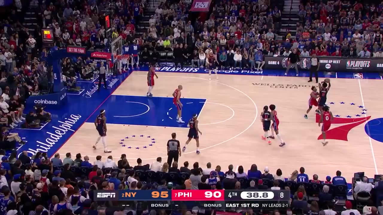 New York Knicks vs Philadelphia 76ers Game 4 Full Highlights | 2024 ECR1