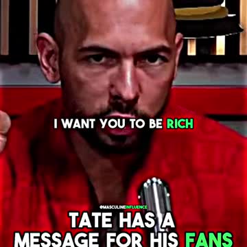 Tate has a message for his fans