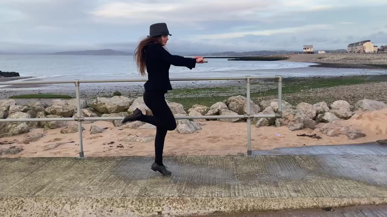 Tap dancing on Morecambe prom #tapdance #dance #morecambe