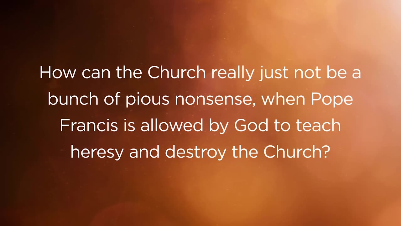 Q120-How can the Church really just not be a bunch of pious nonsense, when Pope Francis