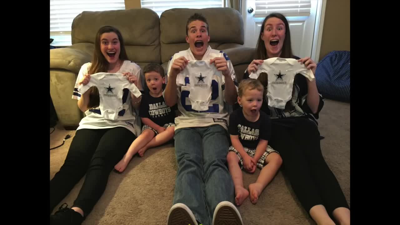 Exciting triplet gender reveal for family of 7!