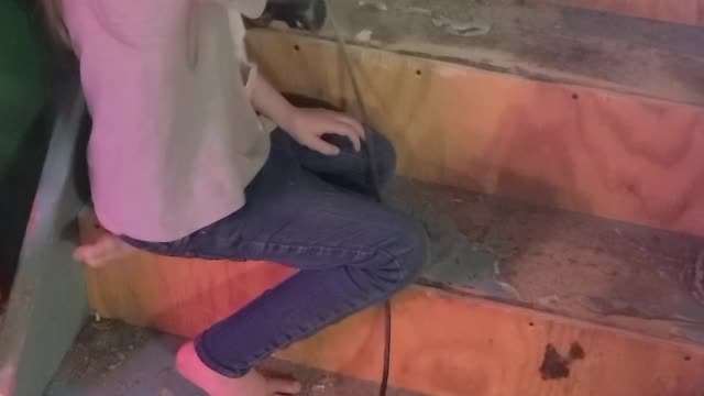 Basement steps
