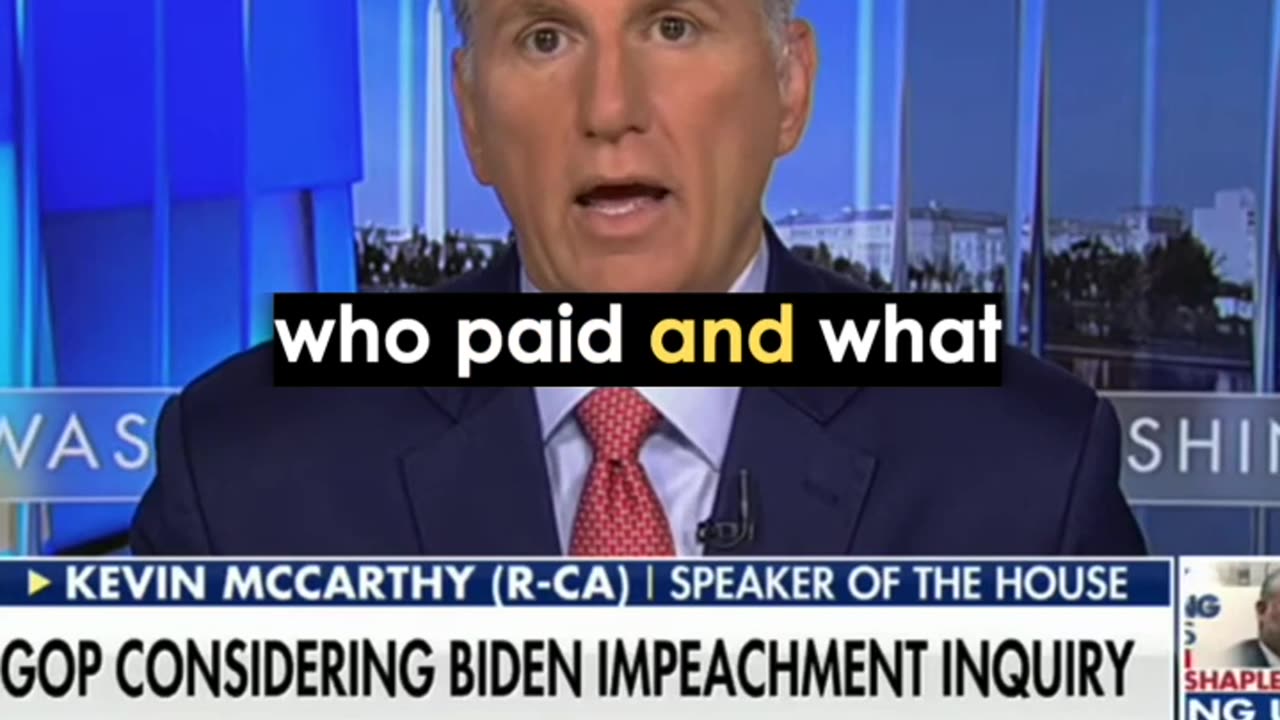 Speaker McCarthy: It's a "Culture of Corruption" Inside Biden Inc