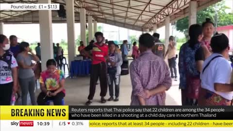 Gunman shoots dead 22 children in Thailand