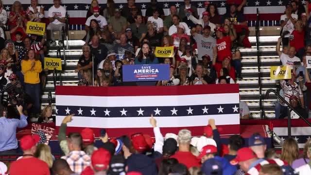 Crowd Chants "Lock Her Up" After Tudor Dixon Brings up Whitmer at Saturday's Trump Rally