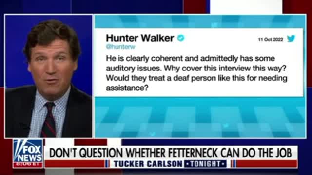 Tucker Carlson on John Fetterman’s Thinking Machine to Have Coherent Conversations.