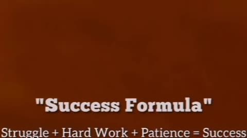 Success formula