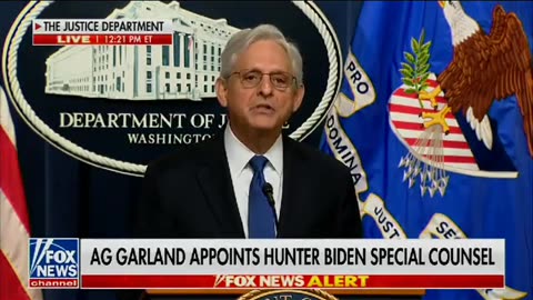 AG Garland - Special Counsel Formed to Investigate Hunter Biden