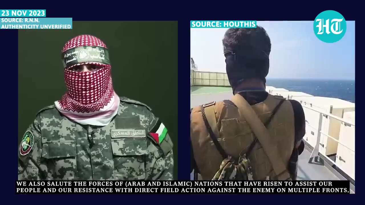 Hamas' Abu Obaida Speaks On Houthis Capturing 'Israeli' Ship As Yemenis Dance On Vessel To Taunt IDF