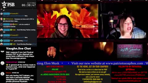 2022-11-07 05:00 EST - Coffee Talk : with Sandra