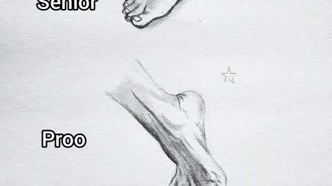 how to draw a realistic foot art