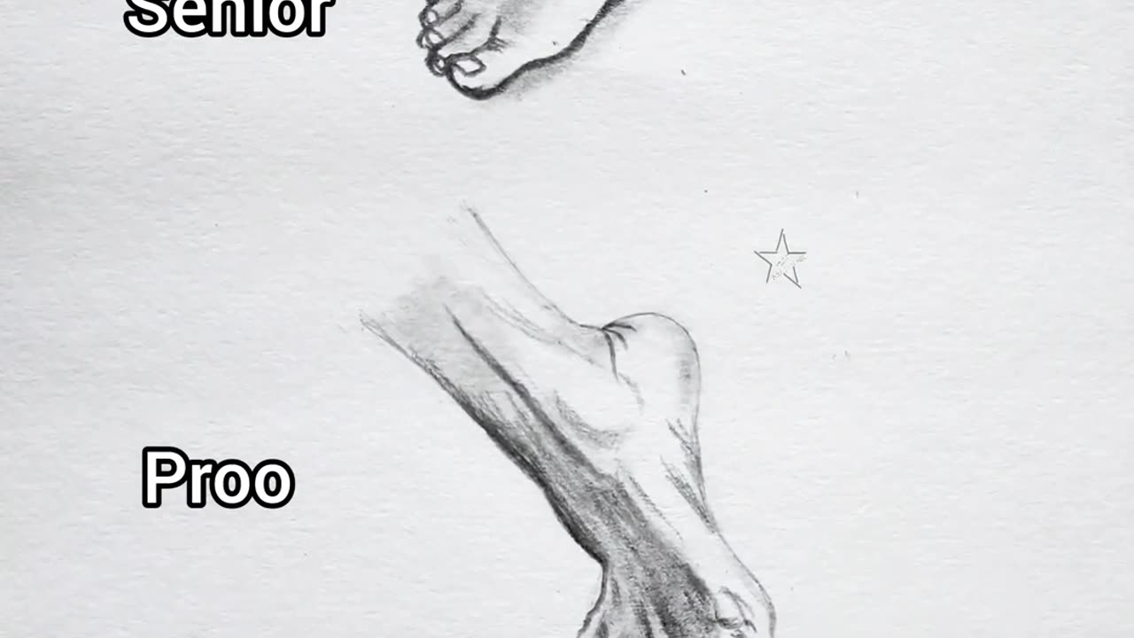 how to draw a realistic foot art