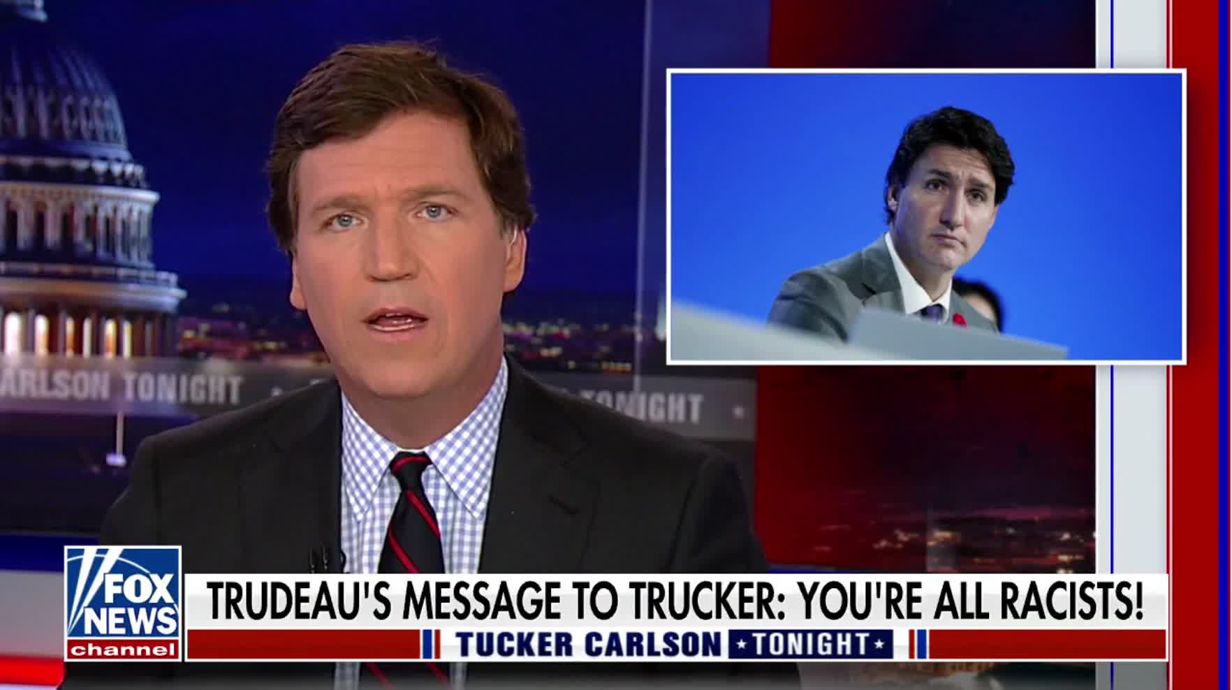 Tucker Carlson gives an update on the ongoing trucker protests, and slams those smearing them