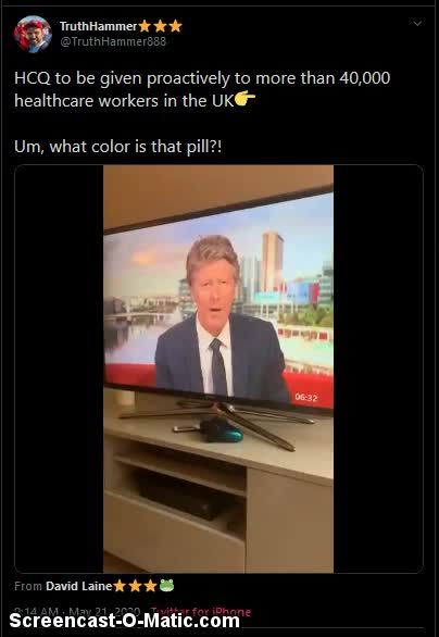 HCQ Being Given to Healthcare Workers in the UK