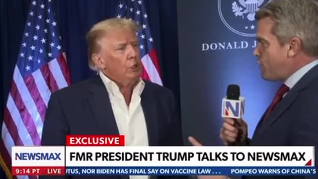 NewsMax with President Trump before Arizona rally on Jan 15, 2022