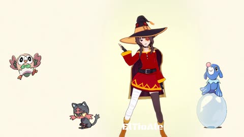 Megumin Konosuba Pokémon dancing POKÉDANCE #mmd #Megumin #Konosuba