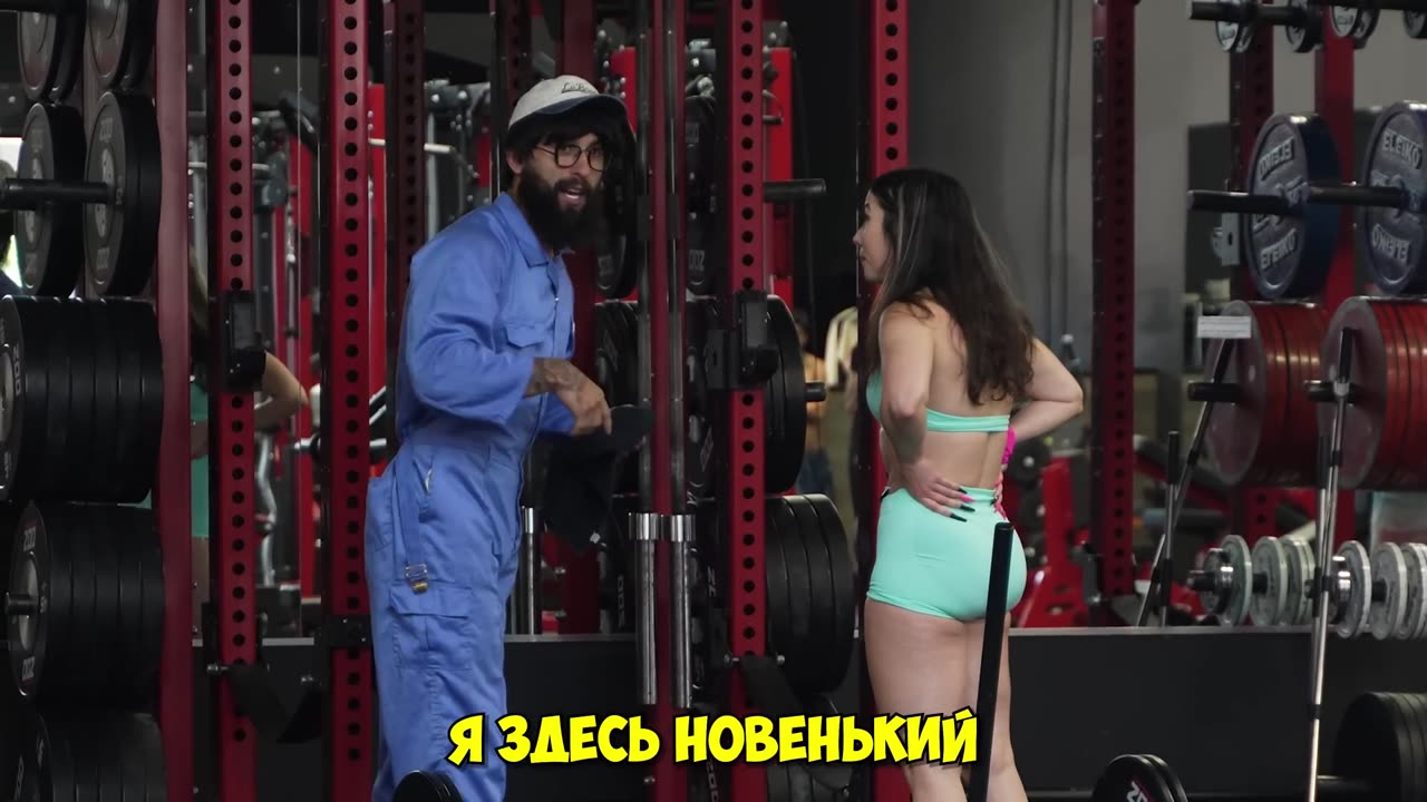 The Master of Sports pretended to be A CLEANER in the HALL#35_GYMPRANK