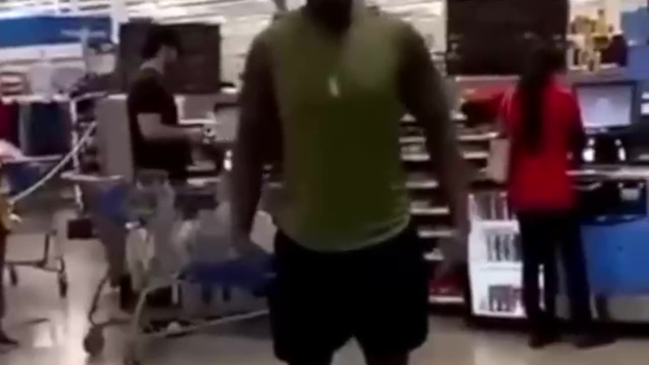 This is the Democrat norm for how to act in a store