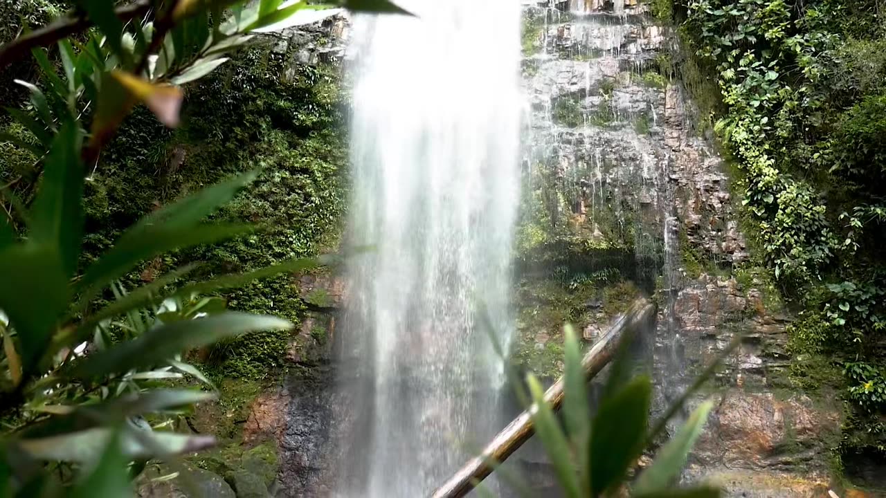 The most beautiful video of relaxing music with water falls