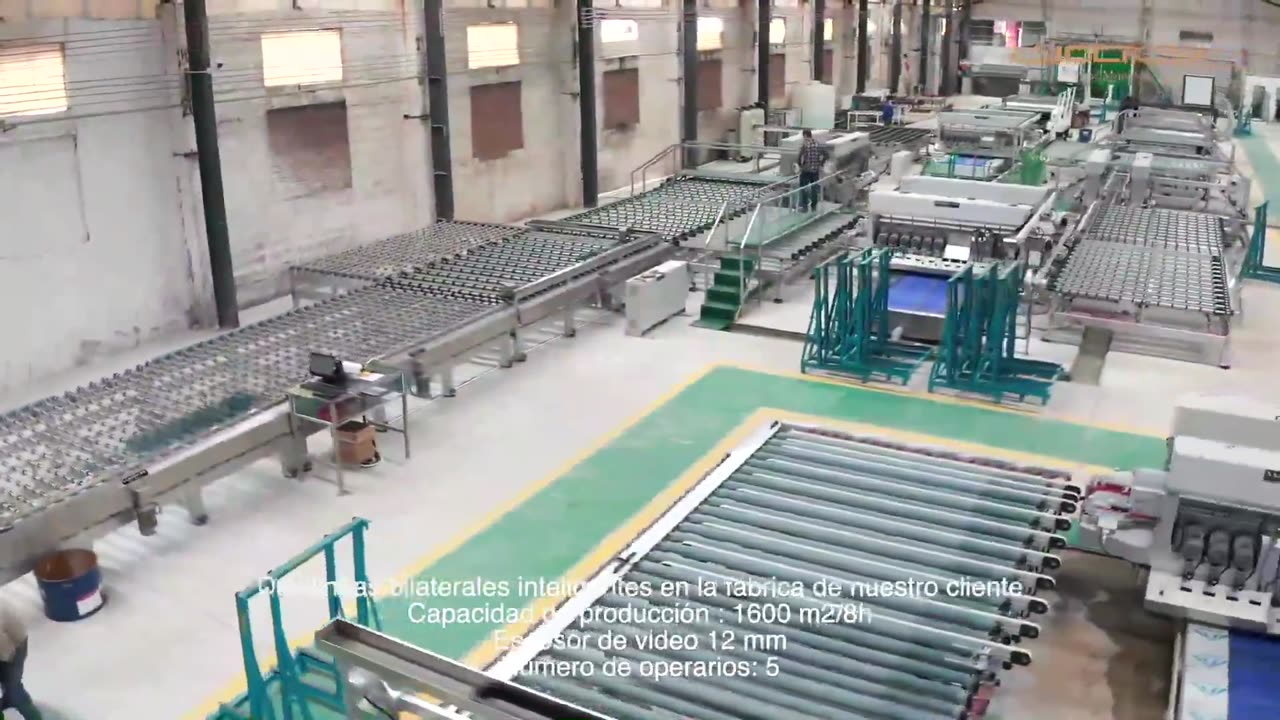 Automatic Glass Double Edging Production Machine From Cutting to Washing Without Unloading