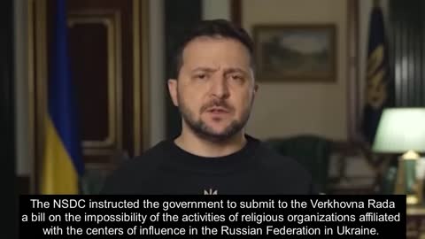 Zelensky announced the law banning churches 'affiliated' with Russia