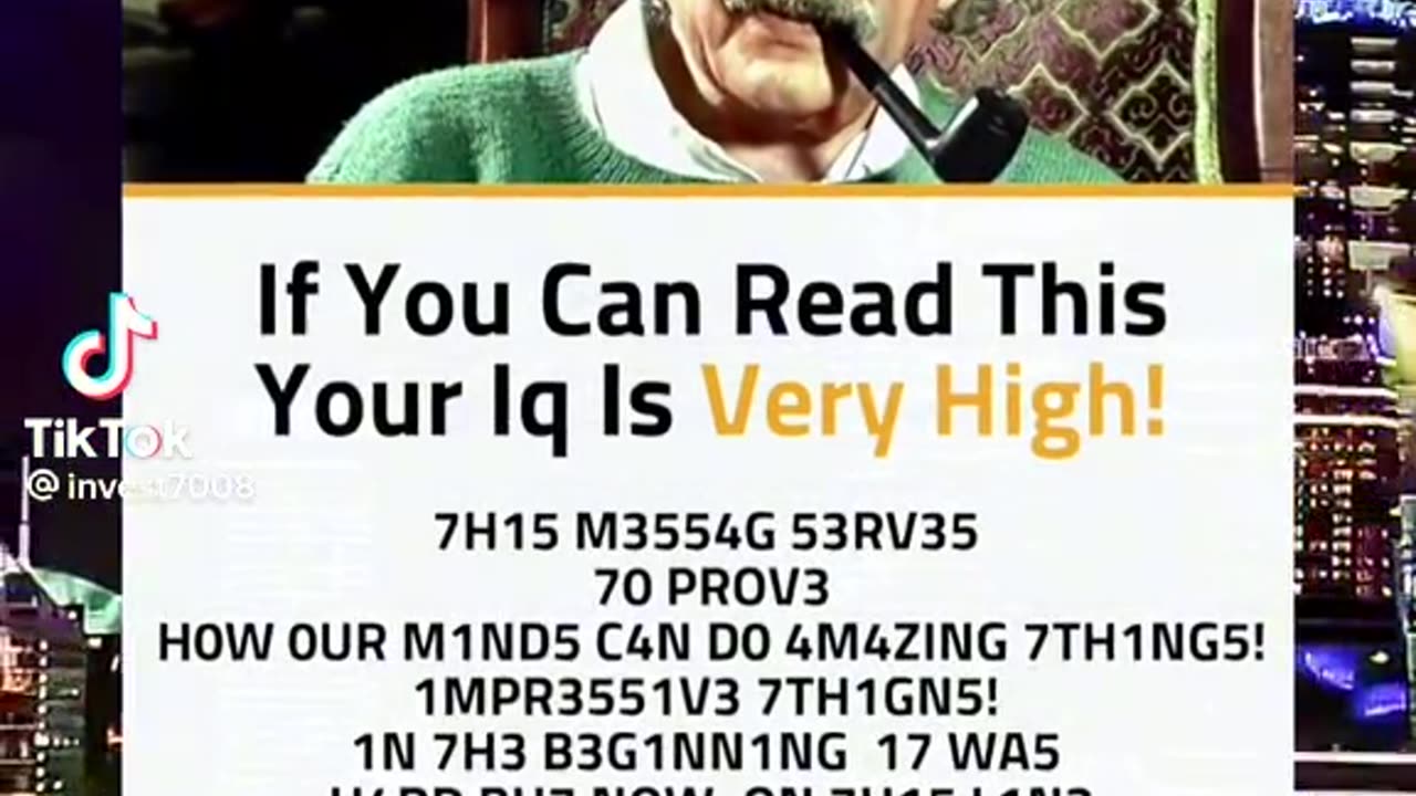 If you read this your iq level is ?