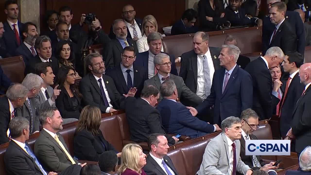 Kevin McCarthy & The Swamp Confronts Matt Gaetz During the 14th Speaker Vote